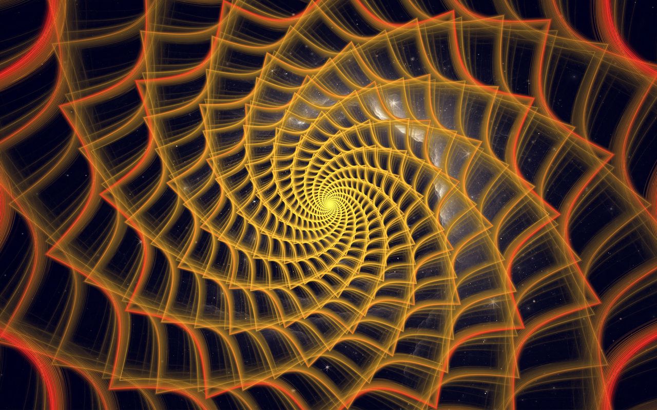 1280x800 Wallpaper spiral, twisted, tangled, fractal, abstraction