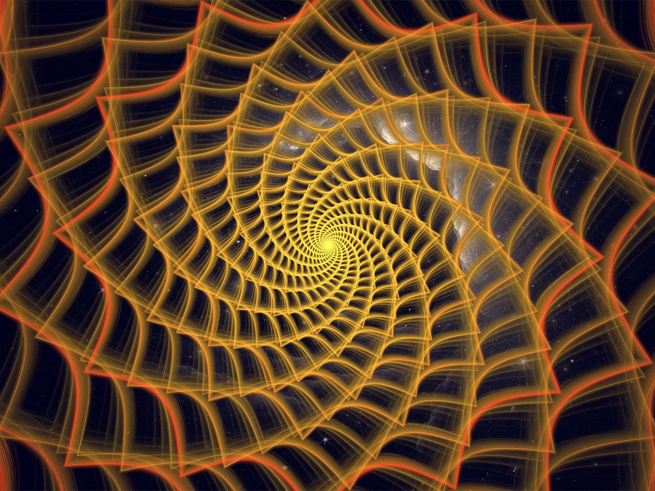 1280x960 Wallpaper spiral, twisted, tangled, fractal, abstraction