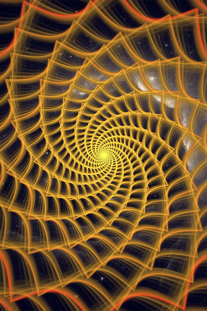 800x1200 Wallpaper spiral, twisted, tangled, fractal, abstraction