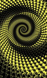 Preview wallpaper spiral, vortex, rotation, abstraction, yellow