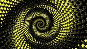 Preview wallpaper spiral, vortex, rotation, abstraction, yellow