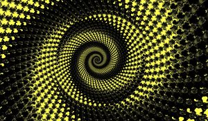 Preview wallpaper spiral, vortex, rotation, abstraction, yellow