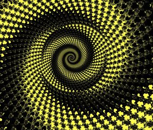 Preview wallpaper spiral, vortex, rotation, abstraction, yellow