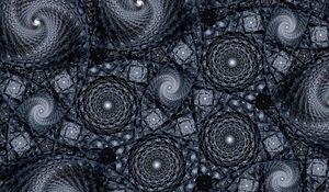 Preview wallpaper spirals, circles, shapes, abstraction, gray