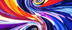 Preview wallpaper spirals, circles, swirling, multicolored
