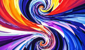 Preview wallpaper spirals, circles, swirling, multicolored