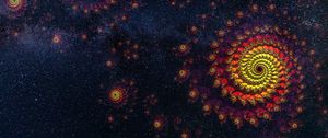 Preview wallpaper spirals, starry sky, universe, space