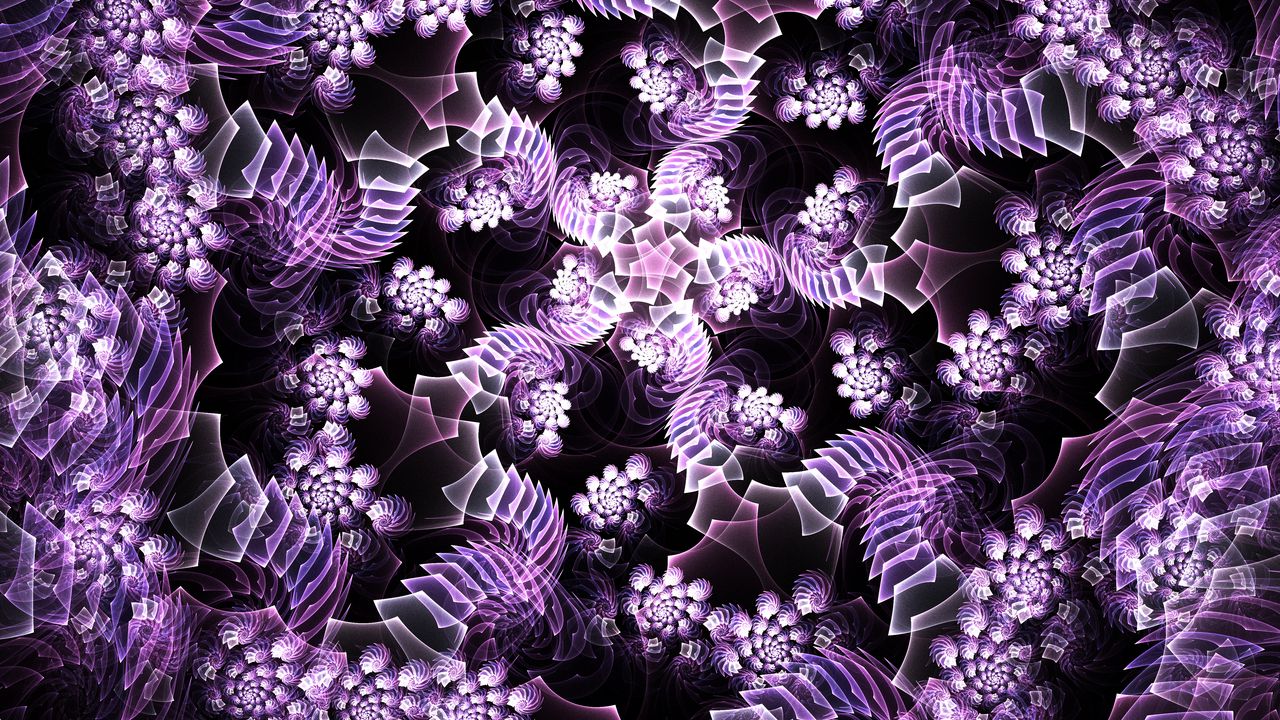 Wallpaper spirals, whirl, shapes, purple
