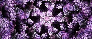 Preview wallpaper spirals, whirl, shapes, purple