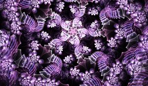 Preview wallpaper spirals, whirl, shapes, purple