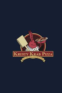 Preview wallpaper spongebob squarepants, mr krabs, logo, pizza