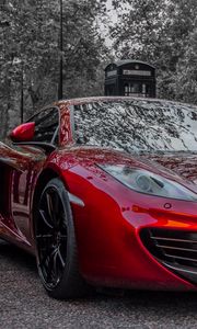 Preview wallpaper sport car, red, headlight, stylish