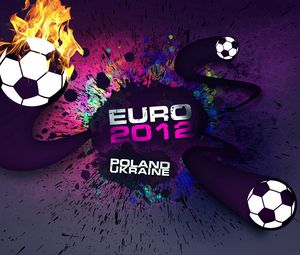 Preview wallpaper sport, tournament, football, balls, fire, spray