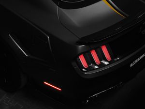 Preview wallpaper sports car, black, headlight, dark