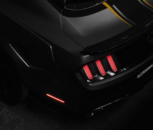 Preview wallpaper sports car, black, headlight, dark