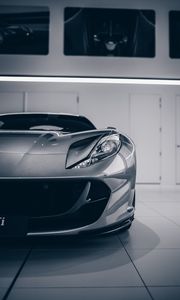 Preview wallpaper sports car, car, gray, front view