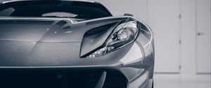 Preview wallpaper sports car, car, gray, front view