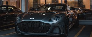 Preview wallpaper sports car, car, gray, front view, headlights