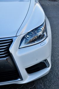 Preview wallpaper sports car, car, headlight, front view, white