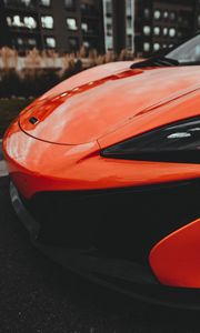 Preview wallpaper sports car, car, red, hood