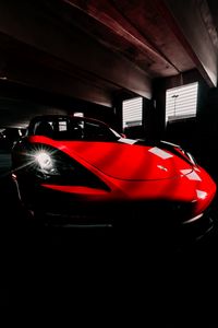 Preview wallpaper sports car, car, red, headlight