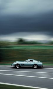 Preview wallpaper sports car, car, retro, speed, road