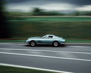 Preview wallpaper sports car, car, retro, speed, road