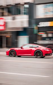 Preview wallpaper sports car, car, speed, red