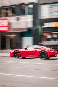 Preview wallpaper sports car, car, speed, red