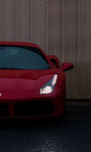 Preview wallpaper sports car, front view, headlight