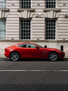 Preview wallpaper sports car, side view, red