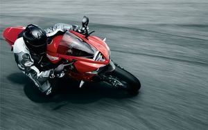 Preview wallpaper sports, motorcycle, road, people, speed