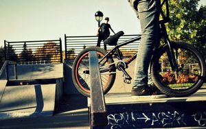 Preview wallpaper sports, people, bmx, bike
