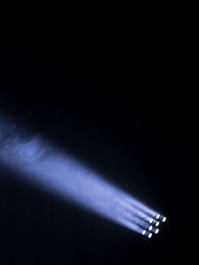 Preview wallpaper spotlight, light, rays, smoke, dark