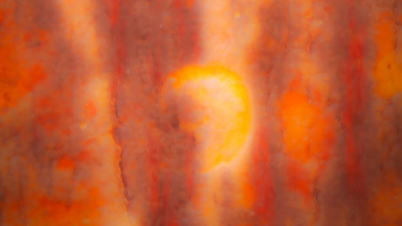 Wallpaper spots, blur, orange, abstraction