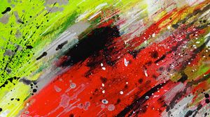 Preview wallpaper spots, colorful, abstraction, paint, canvas