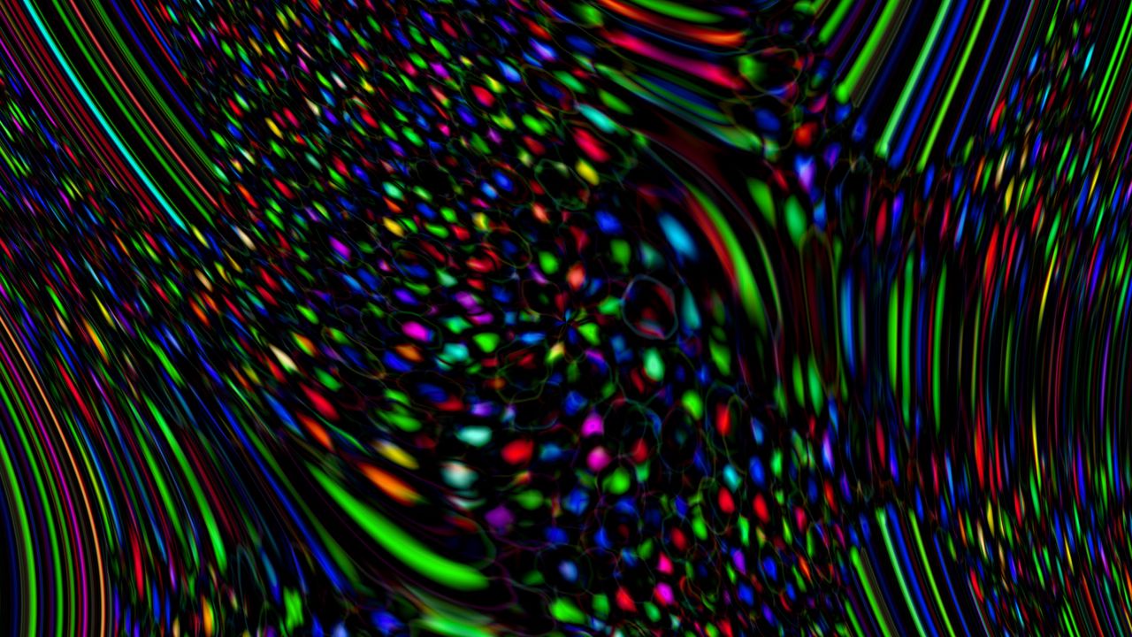 Wallpaper spots, colorful, blur, distortion, abstraction