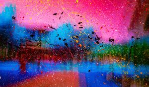 Preview wallpaper spots, glass, paint, colorful, surface