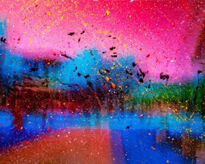 Preview wallpaper spots, glass, paint, colorful, surface
