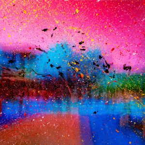 Preview wallpaper spots, glass, paint, colorful, surface