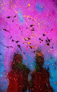 Preview wallpaper spots, paint, glass, silhouettes, abstraction