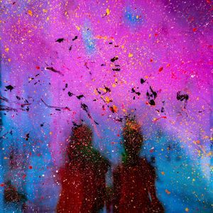 Preview wallpaper spots, paint, glass, silhouettes, abstraction