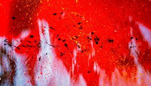 Preview wallpaper spots, paint, glass, abstraction, red
