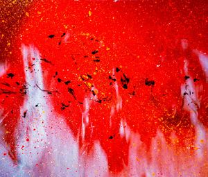 Preview wallpaper spots, paint, glass, abstraction, red