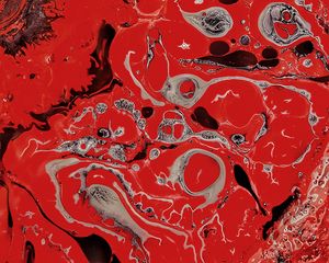 Preview wallpaper spots, stains, red, abstraction, liquid