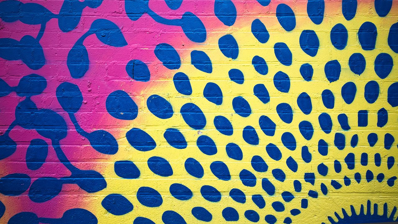 Wallpaper spots, surface, shapes, paint, abstraction