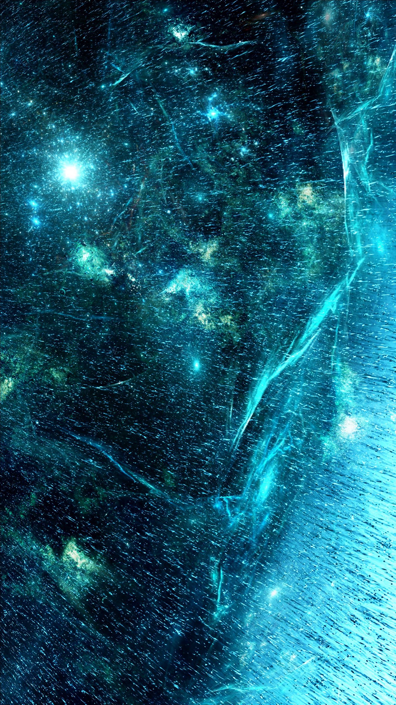 1350x2400 Wallpaper spray, shine, glow, blue