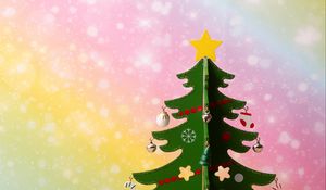 Preview wallpaper spruce, toy, new year, christmas, colorful