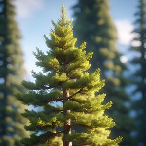 Preview wallpaper spruce, tree, pine needles, blur