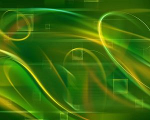 Preview wallpaper square, green, line, wavy, cells